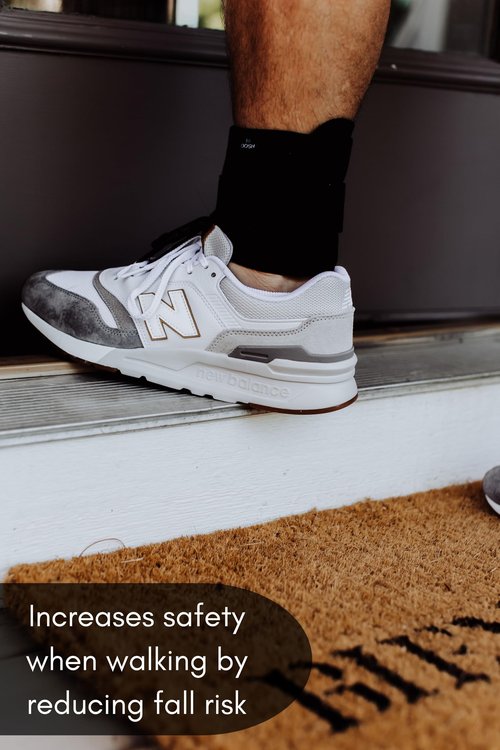 Dosh AFO Foot Drop Brace - Drop Foot Brace for Walking - AFO - Unisex (Black)
