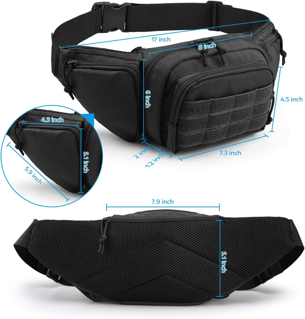 Tactical Pistol Pouch - Ultimate Fanny Pack Holster for 1911, Glock, H&K & More | Versatile Carry Solution