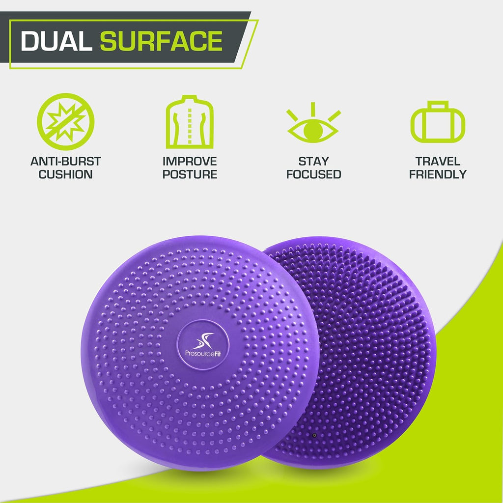 ProsourceFit Core Balance Disc - 14” Trainer with Pump for Enhanced Posture and Stability