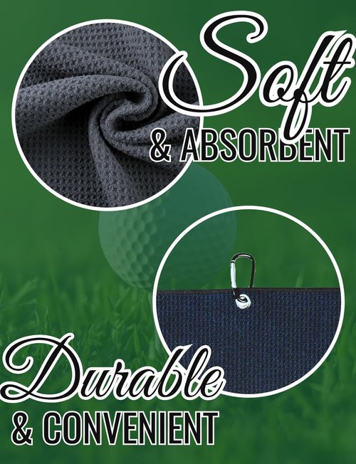 CybGene Labrador Gifts Golf Towel, Gifts for Labrador Lovers, 40 x 60cm Microfiber Golf Towel for Golf Bags for Birthday, Christmas