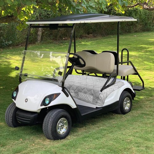 LKV Golf Cart Seat Cover for EZGO TXT RXV Club Car DS Precedent Travel Sports,Heavy Duty Waterproof Golf Cart Seat Blanket for 2-Person Seats with Armrests