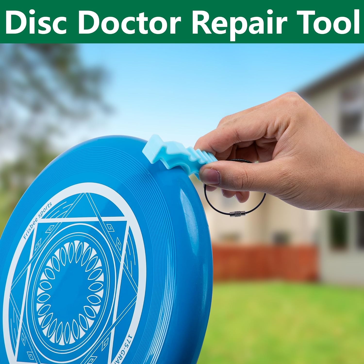 Skiennix Disc Golf Repair Tool - Portable Edge Maintenance for Scratch & Stain Polishing | 2Pcs/4Pcs Set