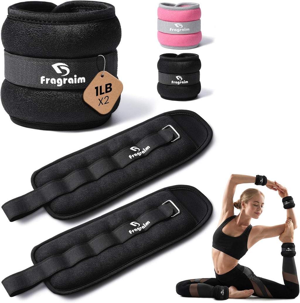 Skiennix Ankle Weights - Comfortable 1/2/3/4/6/8/10 LBS for Fitness, Dance & Physical Therapy