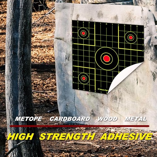 ATFLBOX 12x12 Inch Adhesive Splatter Paper Targets - Perfect for Indoor & Outdoor Shooting | Air Gun, Rifle, Pistol, Airsoft