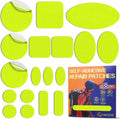 Tenacious | Down Jacket Repair Patch Kit - Waterproof Self-Adhesive Fabric Patches (18 Pcs, Green)
