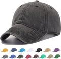 Skiennix Vintage Washed Cotton Baseball Cap - Adjustable Soft Casual Dad Hat for Men & Women | M-XXL