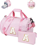 Graduation Gift-Gifts for 10 Years Old Girl, Girls Travel Duffle Bag, Dance Bag for Girls, Kids Overnight Bags with Shoe Compartment, Teen Girl Gifts Trendy Stuff, Birthday Gift (Letter A)