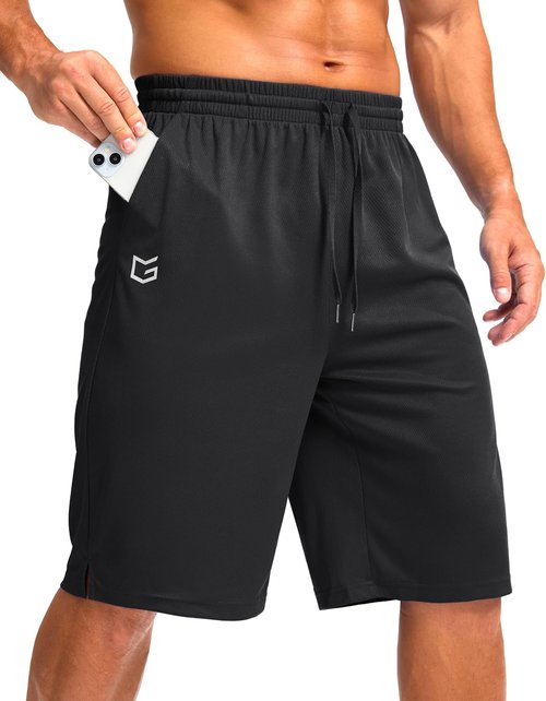 G Gradual Men's Athletic Shorts - Lightweight Quick-Dry Basketball Shorts with Pockets | 11" Length