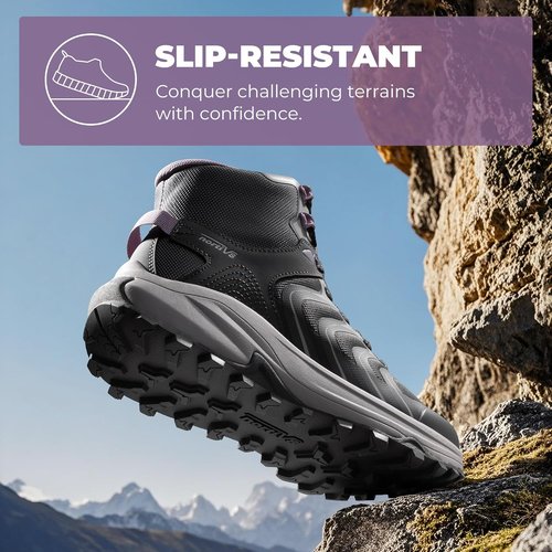 NORTIV 8 Women's Waterproof Hiking Boots - Comfortable Arch Support | Lightweight Outdoor Sneakers