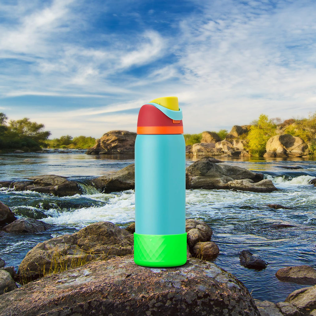 Silicone Boot for Owala Water Bottle 40 oz, Anti-Slip Protective Sleeve for FreeSip/Twist/Flip Stainless Steel Water Bottles Accessories