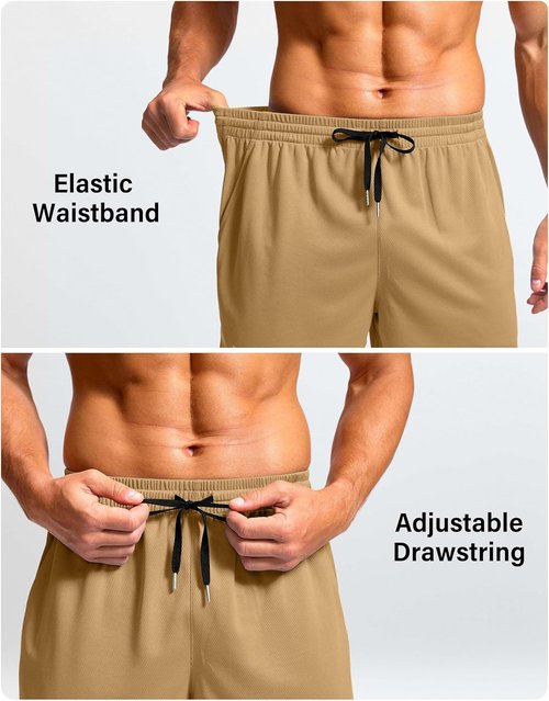 G Gradual Men's Athletic Workout Shorts - Lightweight Quick-Dry Gym & Basketball Shorts | 5"/7"/9" Sizes