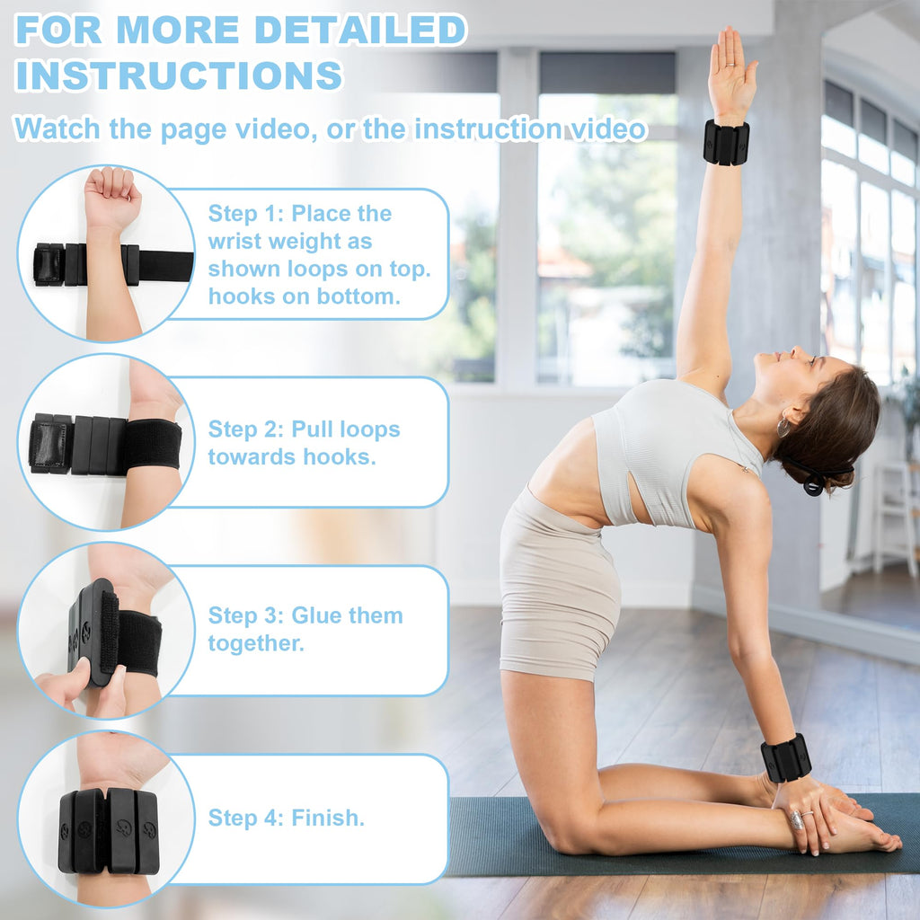 Sonkoloro Adjustable Wrist and Ankle Weights for Women Men, Leg Weights for Women 1 lb-1.3 lbs Each for Walking, Yoga, Dance, Barre, Gym Blush 2lb