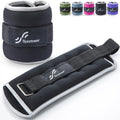 Sportneer Ankle Weights - Adjustable 1/2/4/6/10 LBS Set with Reflective Strips for Strength Training & Fitness