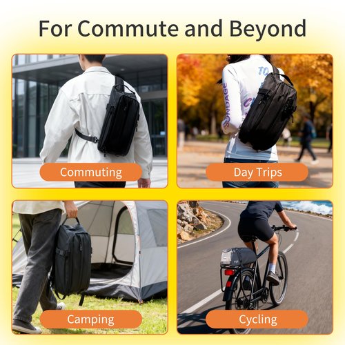 TGpao Waterproof Rear Bike Rack Bags with a coded lock, Reflectivee Bike Battery Bag for Bicycles Rear Rack, 8L Panniers Ebike Trunk Bag Cycling Pounch for Travel Commute (13.8" x 5.5" x 5.9")