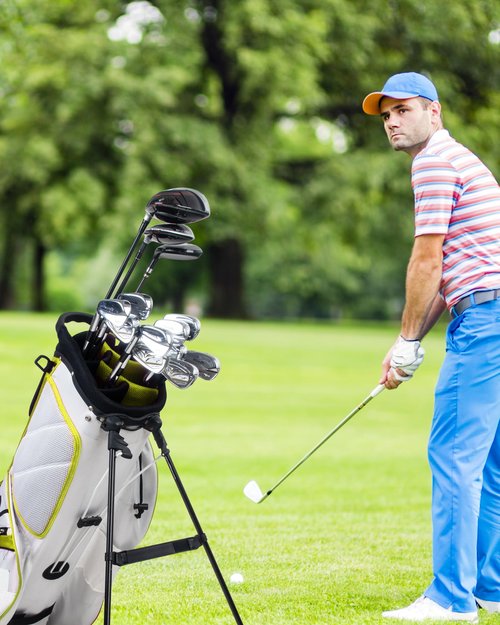 Big Teeth Golf Bag Accessories Golf Leg Leather Strap,Golf Stabilizer Strap, Equipment for Stand Bag with Legs (Black)
