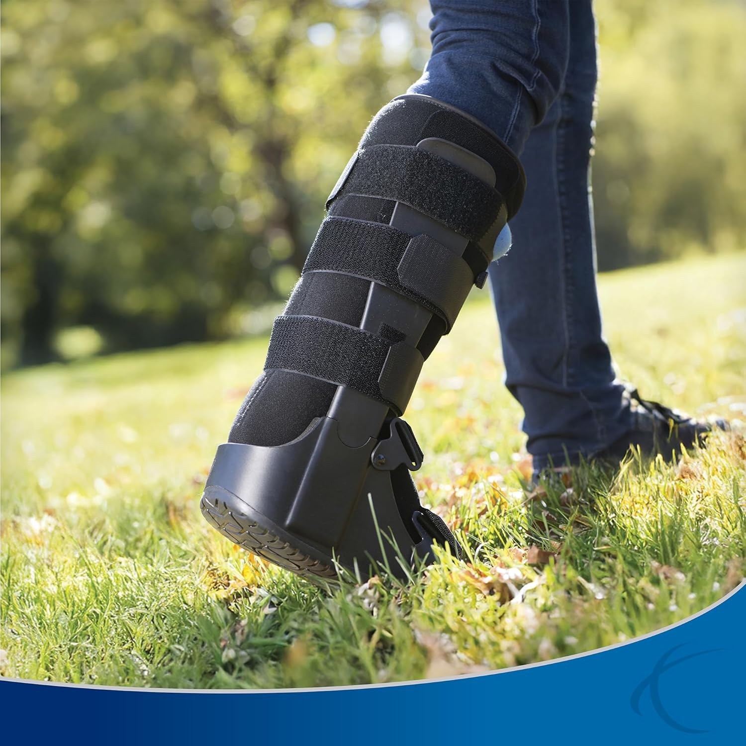 United Ortho Air Cam Walker Fracture Boot - Extra Large Size, Comfortable Black Design