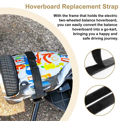 uhzz Adjustable Hoverboard Straps Hoverboard Seat Attachment Straps Hoverboard Replacement Strap Compatible with Electric Self Balancing Scooter Accessories Turn A Hoverboard Into A Go Kart