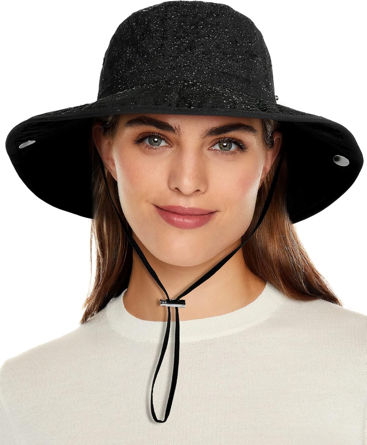 Skiennix Waterproof Bucket Rain Hat - Wide Brim UPF50+ Sun Protection | Foldable & Soft Beach Hat