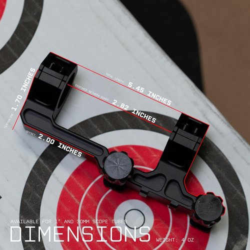 Monstrum Grimlock Series LPVO Scope Mount - Durable, Lightweight Design for Precision Shooting