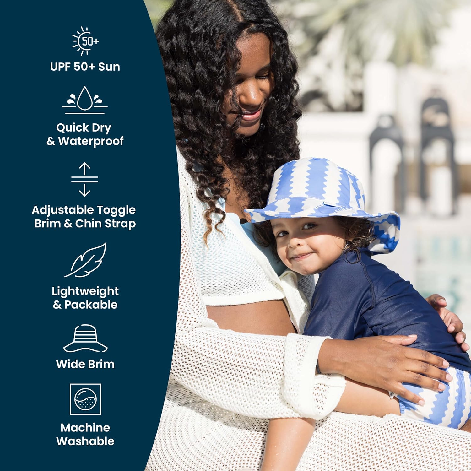 Tiny Twinkle Baby & Toddler Sun Hat - Adjustable UPF 50+ Bucket Hat for Infants & Kids | Lightweight Quick-Dry Design