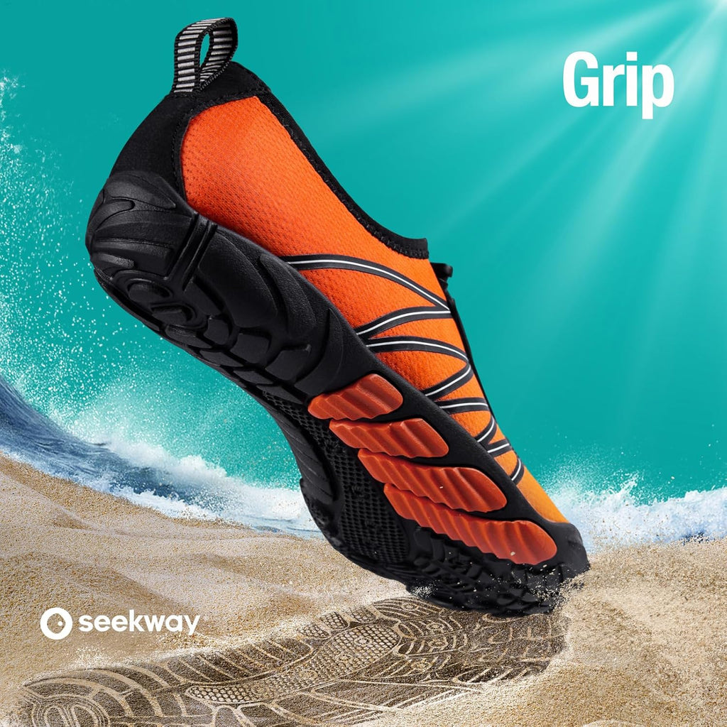 SEEKWAY Water Shoes - Quick-Dry Aqua Socks for Men & Women | Ideal for Beach, Pool & Hiking