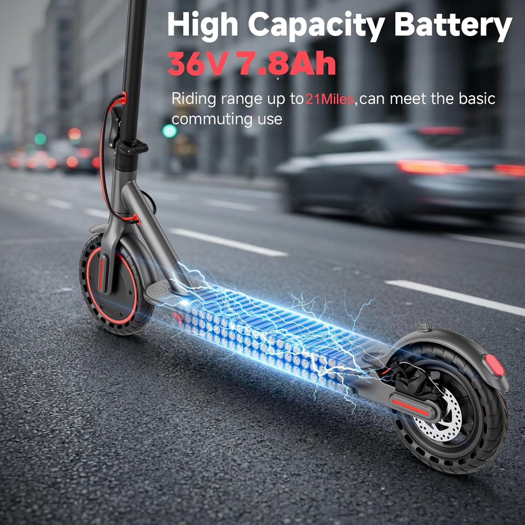 Roinside Electric Scooter - High-Speed Commuting Scooter with 350W/500W Motor | Solid Tires, Long-Range Up to 24 Miles