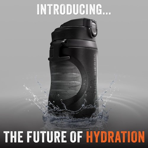 High Sierra 64 oz Insulated Water Bottle - Double Wall, Leakproof Flip-Top Lid, BPA-Free for Gym & Outdoors