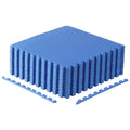 CAP Barbell 1/2-Inch Interlocking EVA Foam Exercise Puzzle Mat Home Gym Flooring - 3 Pack | 24" x 24" x 1/2" | T Pattern - Blue