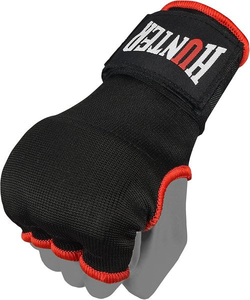 HUNTER Gel Padded Inner Gloves - Quick Elastic Hand Wraps for Boxing & MMA | Unisex Knuckle Wrist Protector (Pair)