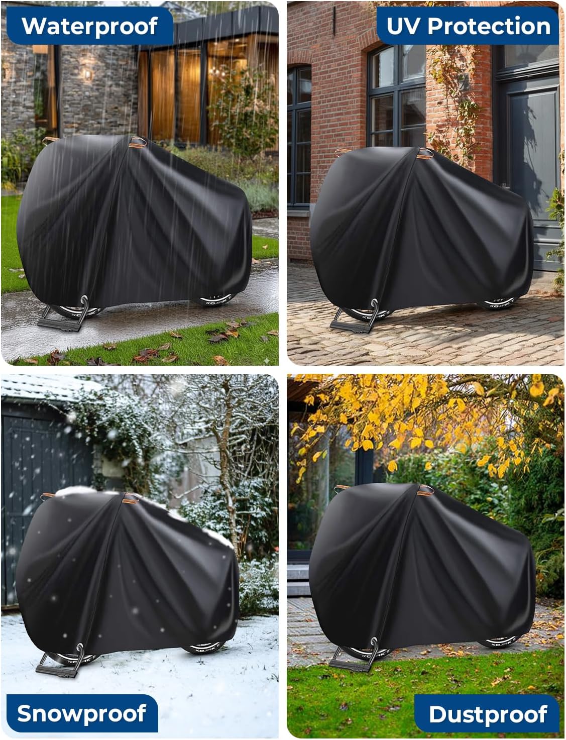 Viaky Bike Cover - 210D Nylon Waterproof Bicycle Protection | Anti-Dust, Rain & UV Shield for Mountain/Road Bikes