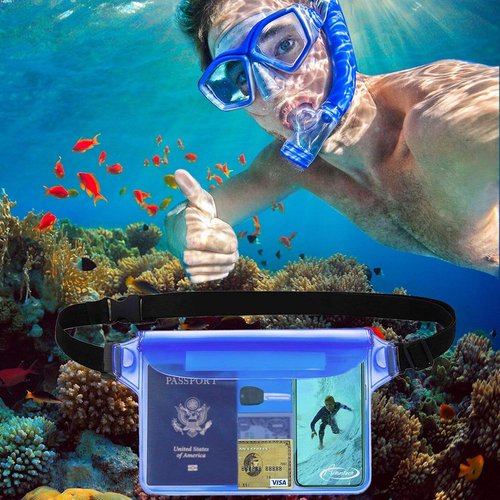 AiRunTech Waterproof Crossbody Belt Bag - Essential Accessory for Canoeing | Fits Phone, Passport & Wallet
