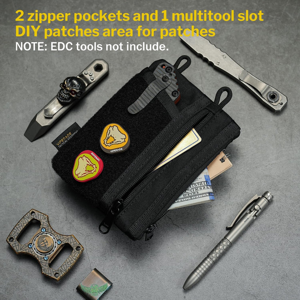 VIPERADE VE16 EDC Pouch - Versatile Pocket Organizer for Men | Multitool Wallet for Everyday Carry Gear