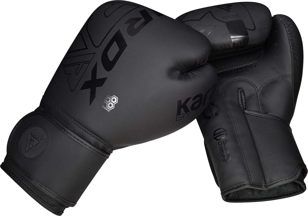 RDX Boxing Gloves - Pro Training Sparring Gear | Maya Hide Leather for MMA & Kickboxing | Ventilated Palm, Multi-Layered | Available in 8-18 Oz