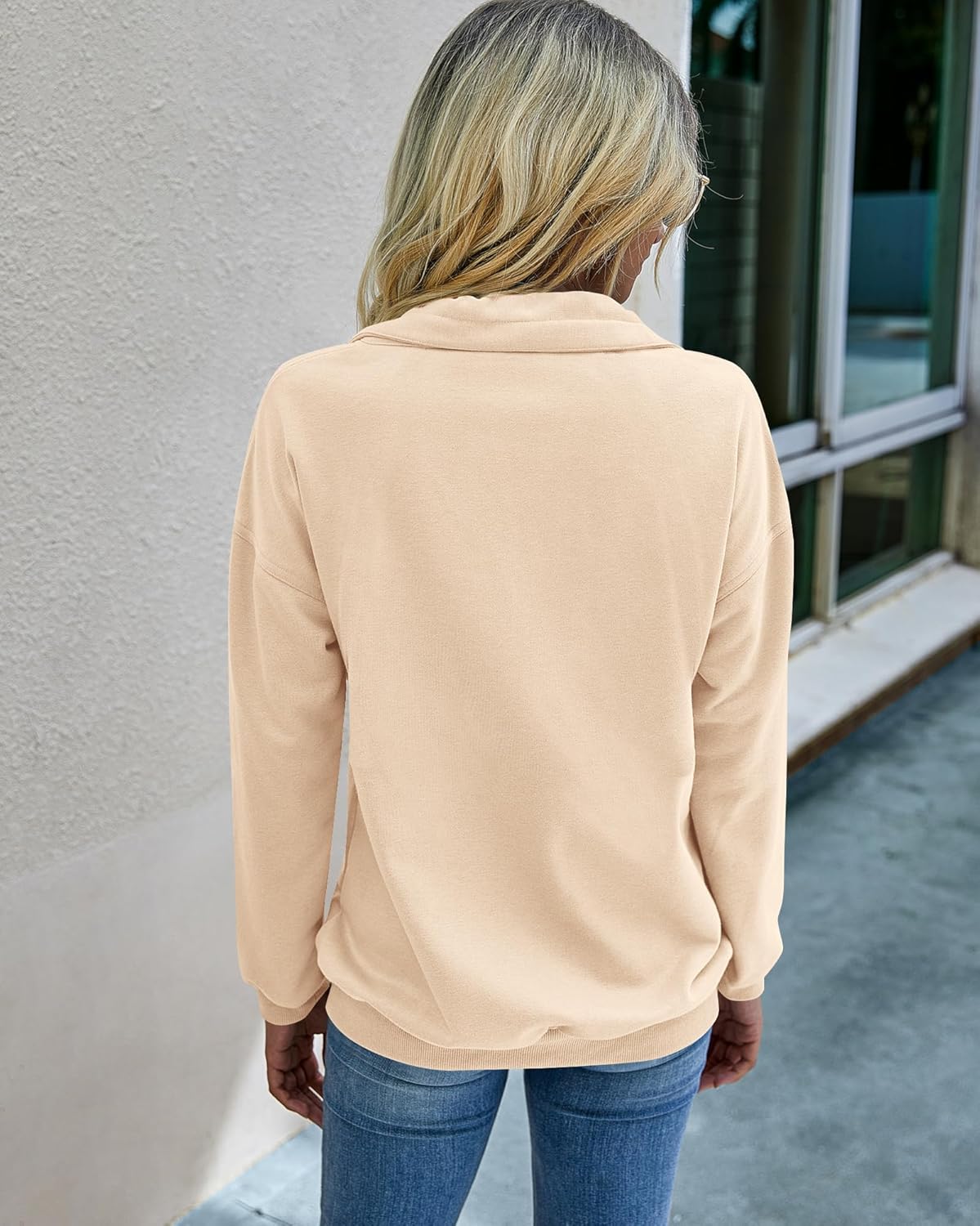 PRETTYGARDEN Women's Casual Pullover Sweatshirt - Long Sleeve Zipper & Drawstring Design