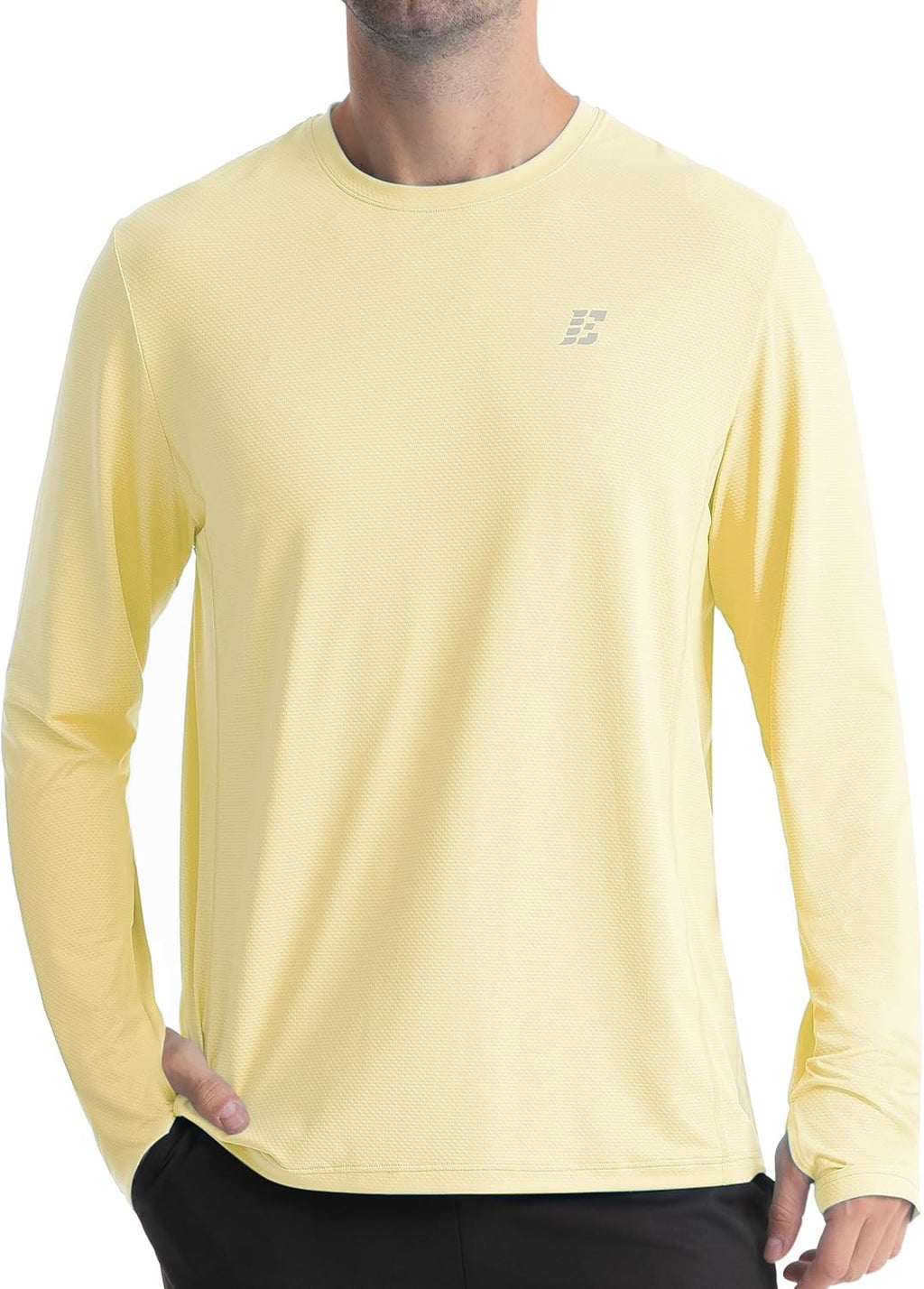 Skiennix Men's UPF 50+ Sun Protection Shirt - UV Long Sleeve Swim Rash Guard | Quick Dry & Lightweight