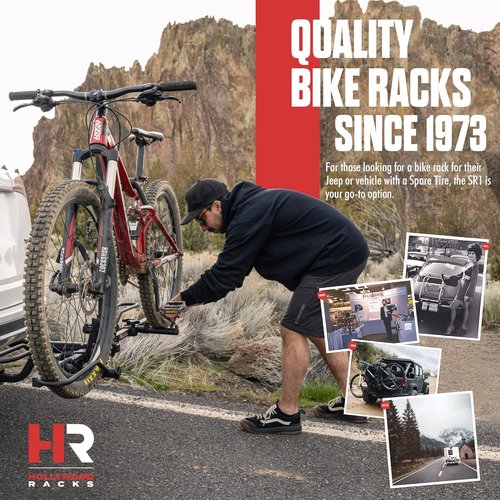 Hollywood Racks Trail Rider Hitch Mount Bike Rack - Fits 1-1/4'' & 2'' Hitches | Holds 2 Bikes