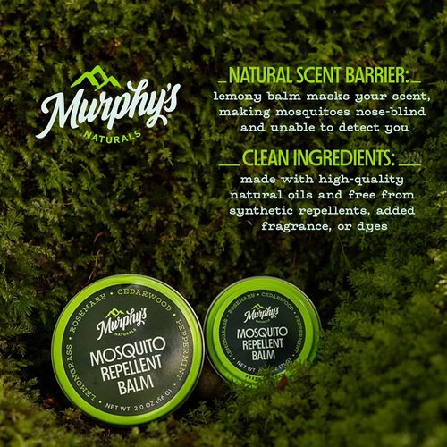 Murphy's Naturals Mosquito Repellent Balm - Plant-Based Formula with Cedarwood & Lemongrass | 0.75 oz