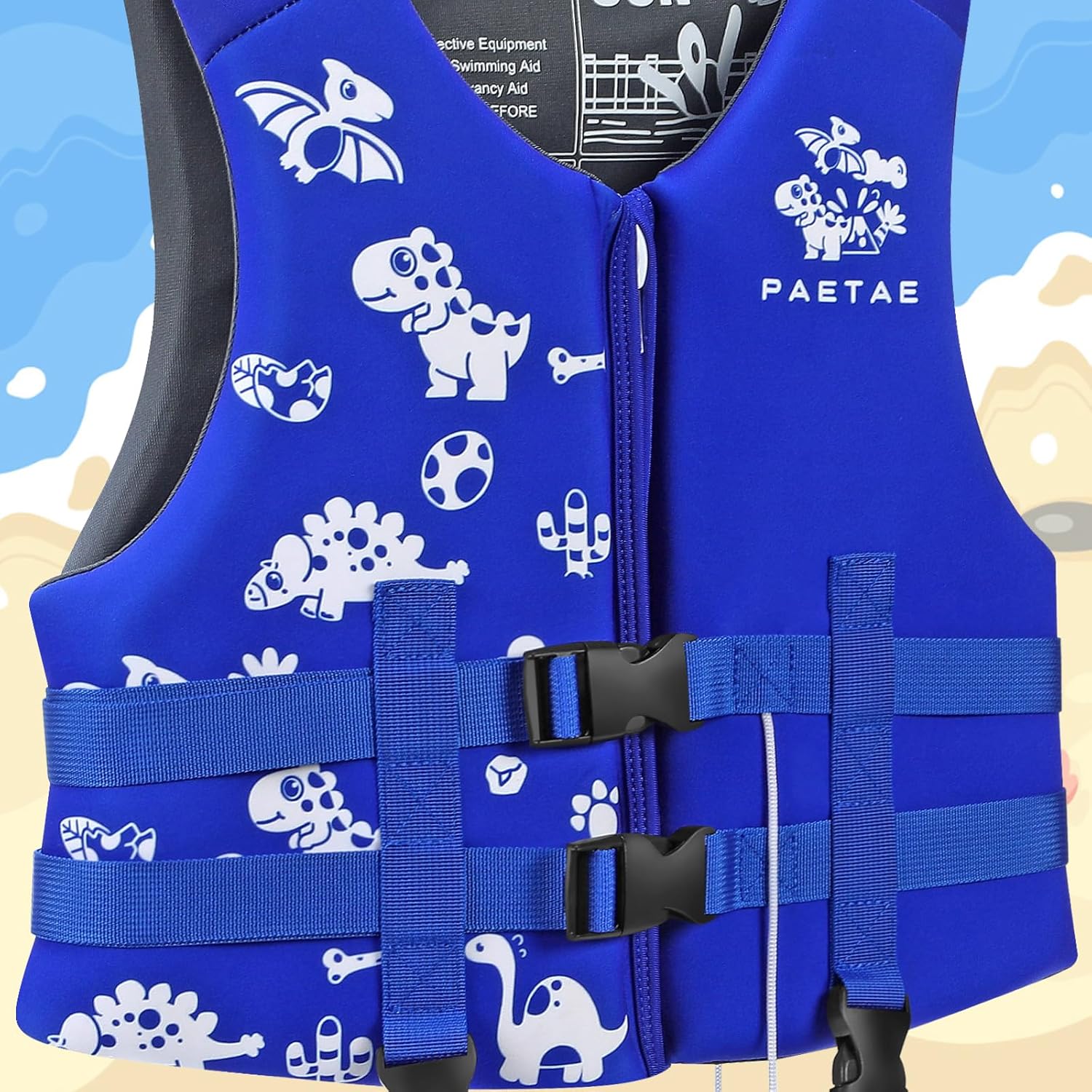 Skiennix Toddler Swim Vest - Kids Pool Float Jacket for Ages 18-77 lbs | Safe & Comfortable Design