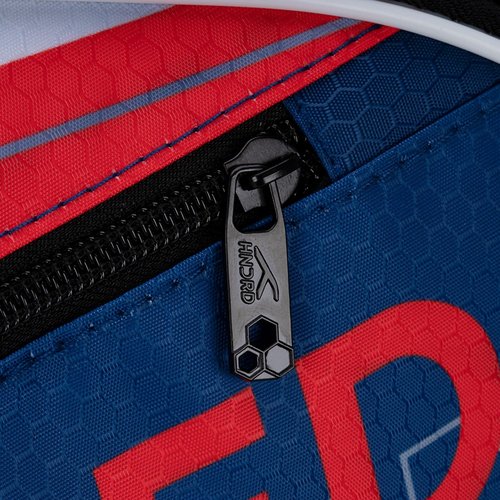 HUNDRED Strike Badminton and Tennis Racquet Kit Bag | Size: Large | Material: Polyester | 2 Compartments | Front Zipper Pocket | Padded Back Straps | Easy-Carry Handle | Slate Blue (6in1)