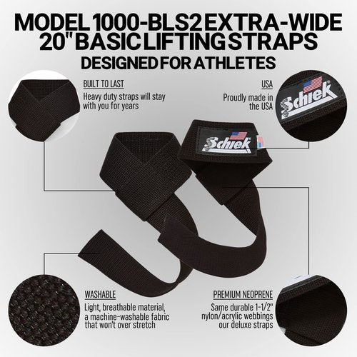 Schiek - Basic Lifting Straps- 2"