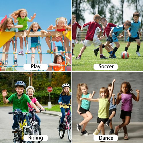 YEEKORO Kids Knee Pads – High-Density Thicken Sponge Padding, Anti-Slip Breathable Knee Pads Knee Sleeves for Skateboard Cycling Bike Volleyball Running Dance, Knee Support Gear