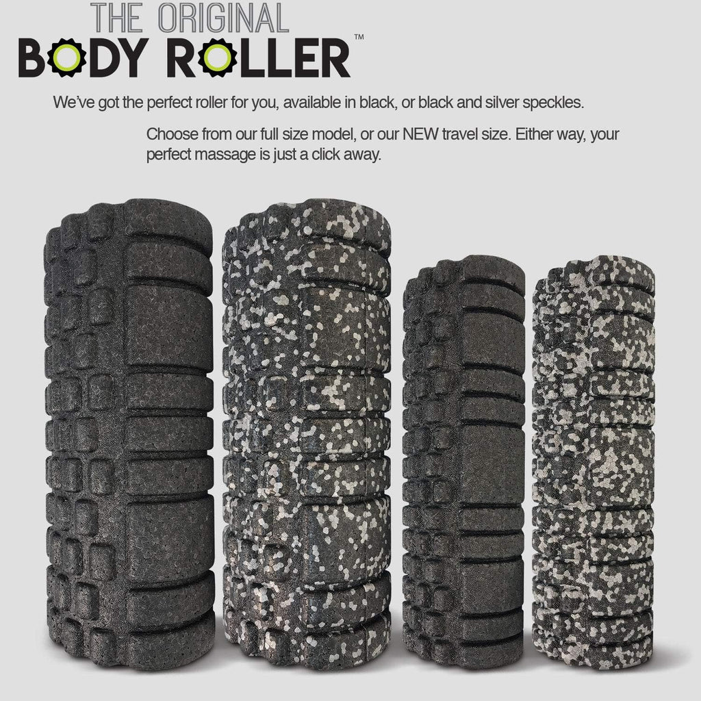 Original Body Roller - High Density Foam Massager for Deep Tissue Relief | 12" Black