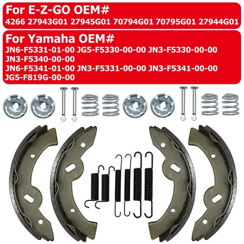 Golf Cart Brake Shoes For EZGO Medalist TXT RXV Workhorse Yamaha G9 G11 G14 G16 G19 G20 G21 G22 G23 G27 G28