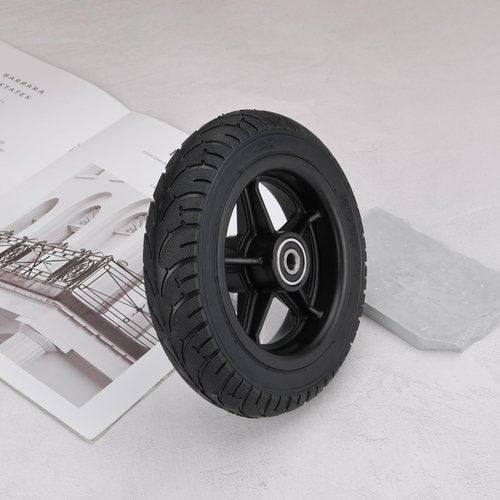YINETTECH Electric Scooter Solid Wheel with Hub 8 Inch Rubber Tyre 200x50 Front Wheel Compatible with Small Dolphin Compatible with Binglan Compatible with Shengte