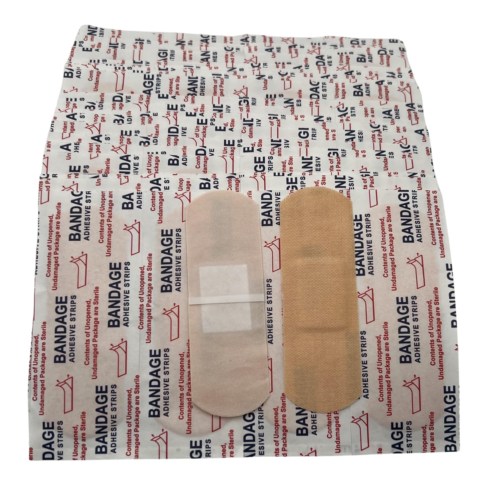 200 Pack Flexible Fabric Adhesive Bandages, Breathable Comfortable Bandage Strips 1" x 3" for First Aid, Wound Care and Protection