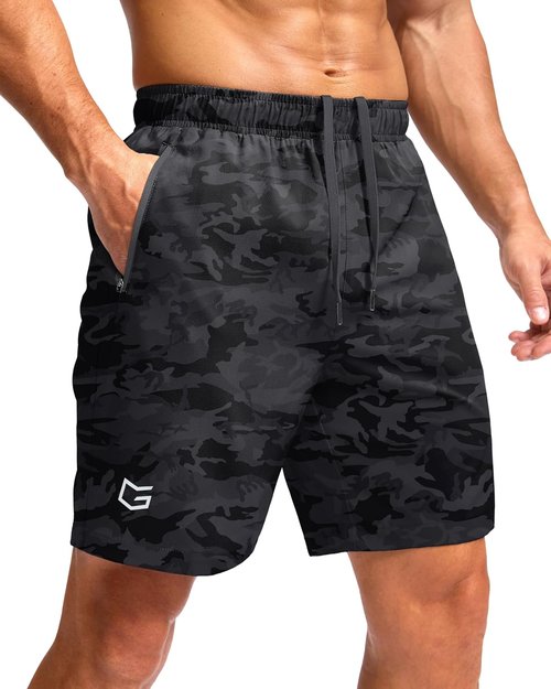 G Gradual Men's Athletic Running Shorts - Quick Dry with Zipper Pockets | 7", 5", 9" Sizes for Gym & Hiking