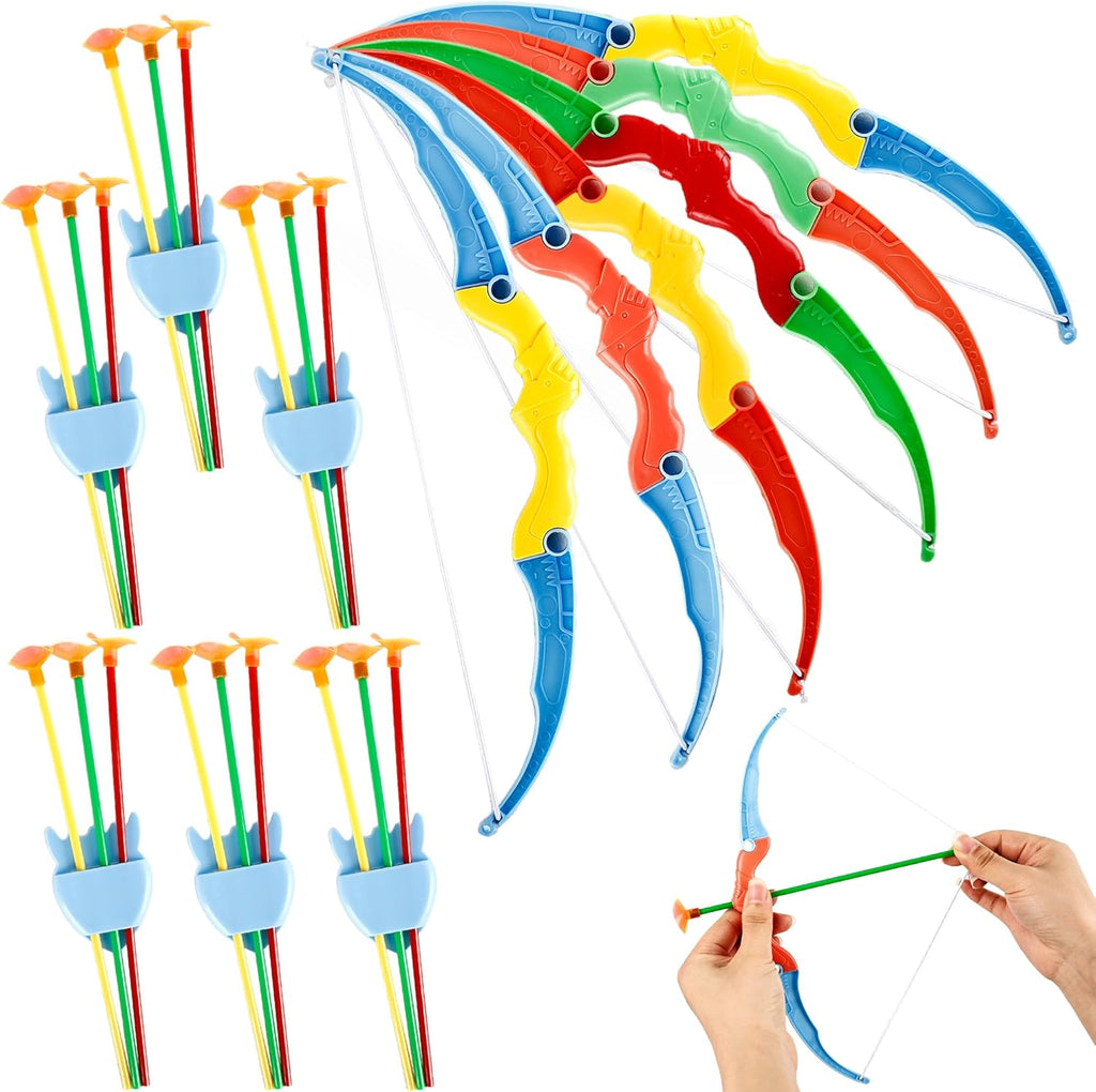 Skiennix Mini Bow and Arrow Set - Colorful Archery Shooter Toy for Kids | Indoor & Outdoor Fun