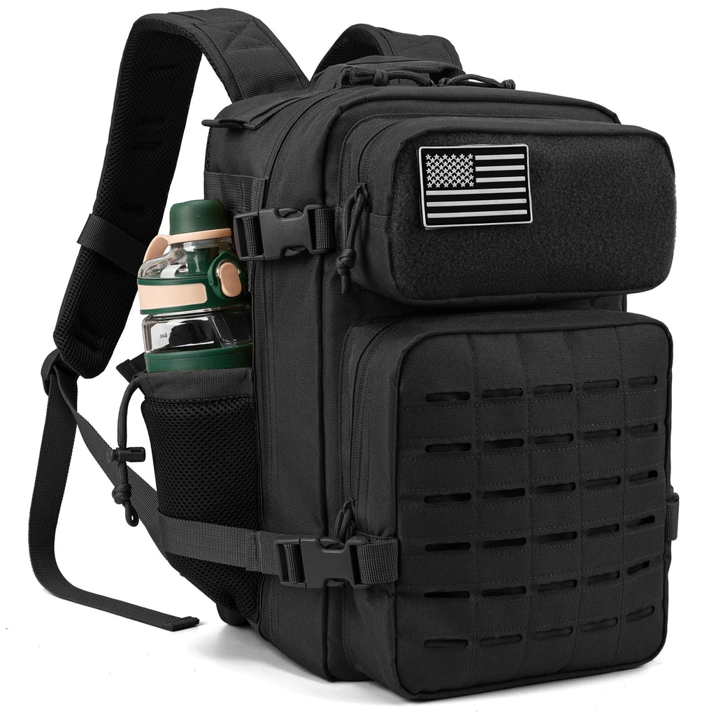 QT&QY 35L Tactical Military Backpack Gym For Men Army Molle Rucksack Small Bug Out Bag 24 Hour Assault EDC Pack Hiking Daypack Motorcycle Backpack
