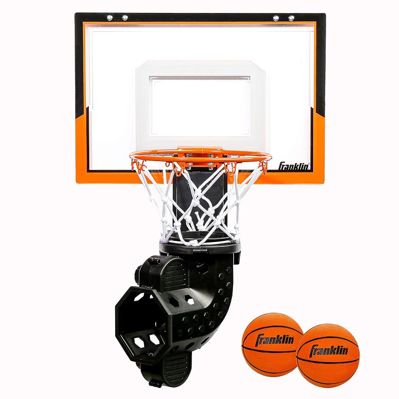 Franklin Sports Pro Mini Basketball Hoop with Rebounder - Over the Door Indoor Game