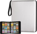 GERMUN 9 Pocket Card Binder - Premium Zip Trading Card Album for MTG, TCG & Sports Cards | Silver, 720 Double-Sided Pockets